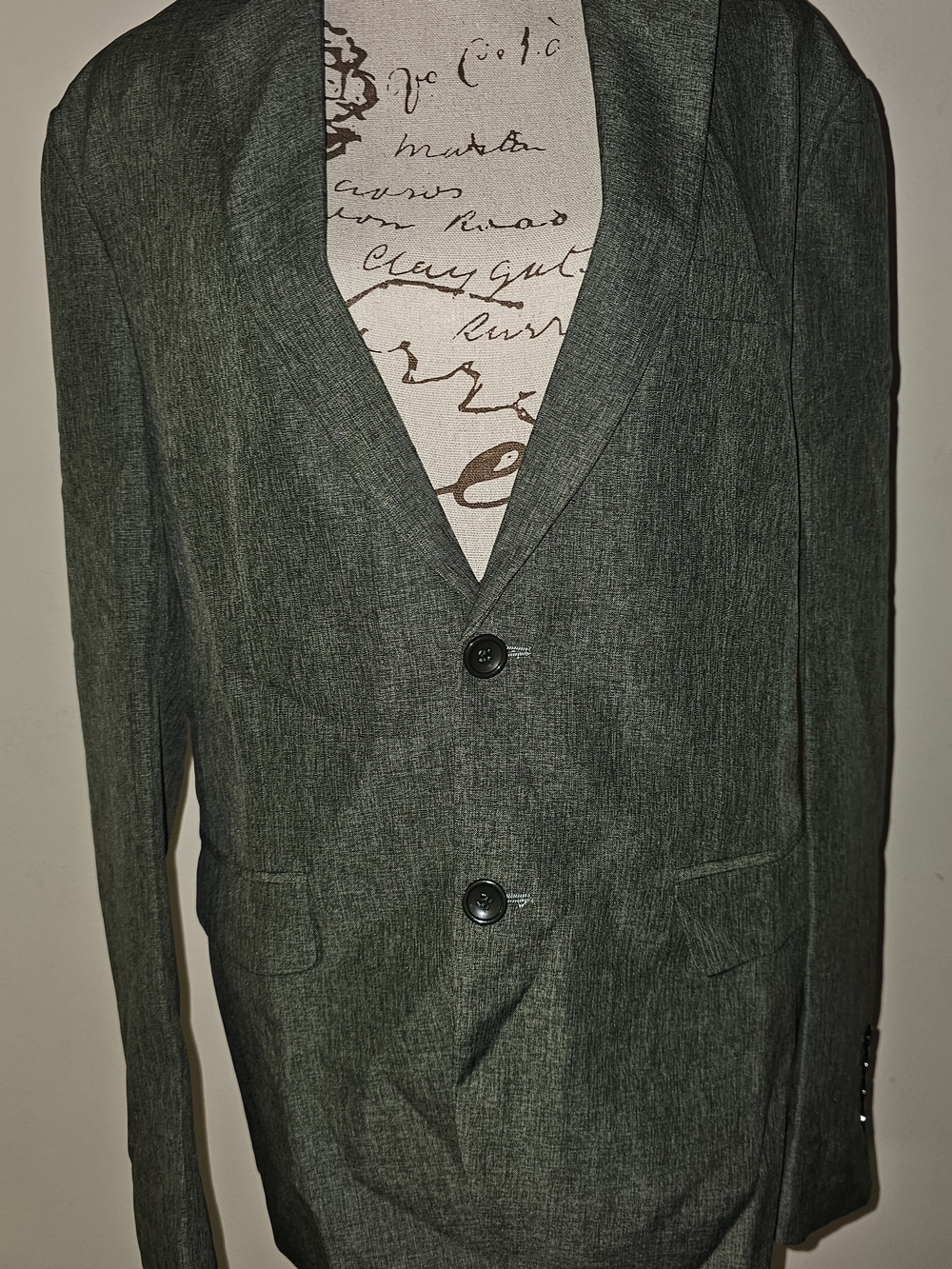Women's Dark Green Two-Button Tailored Blazer